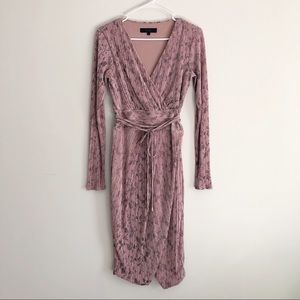 Rachel Roy Mauve Metallic Cocktail Dress